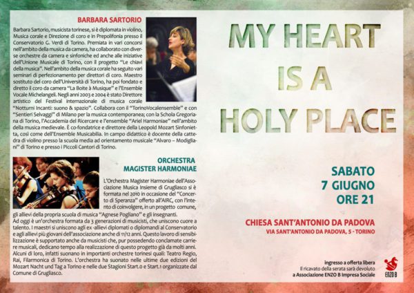 My heart is a holy place - programma di sala