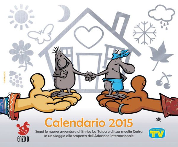 Copertina del calendario 2015 di ENZO B, disegnato da Silver