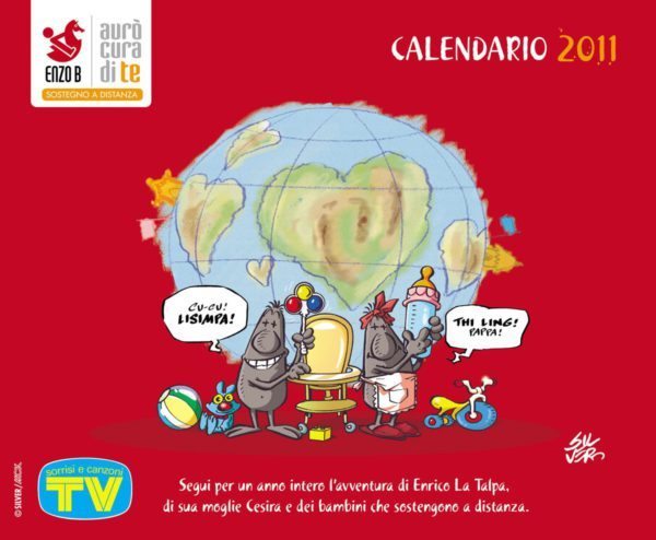 Copertina del calendario 2013 di ENZO B, disegnato da Silver